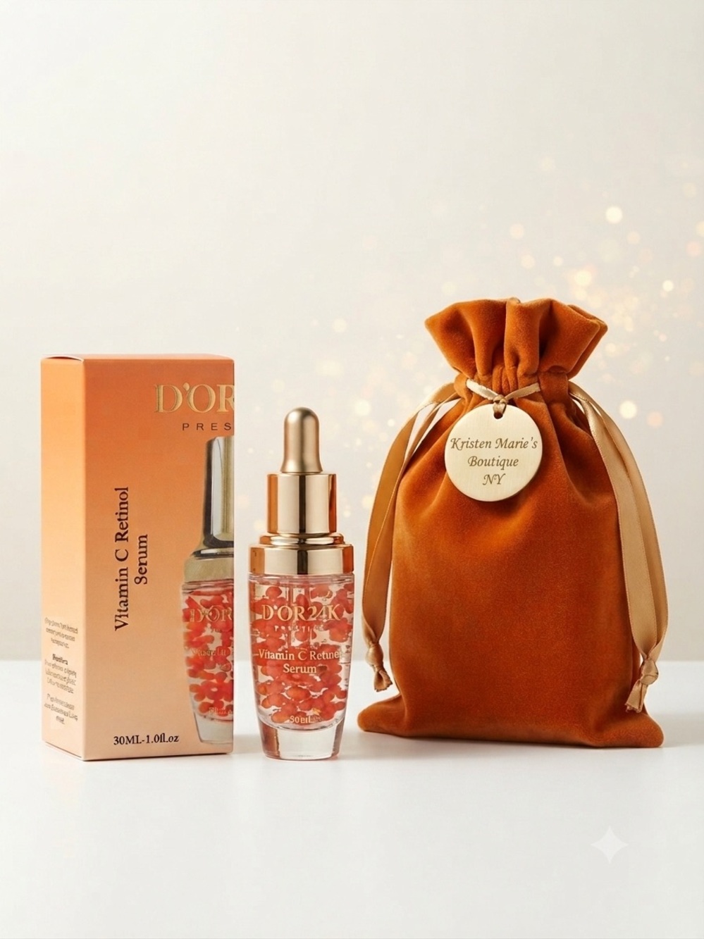 D’OR24K Prestige Vitamin C Retinol Serum $499.99 & Beauty Gift Bag🎁